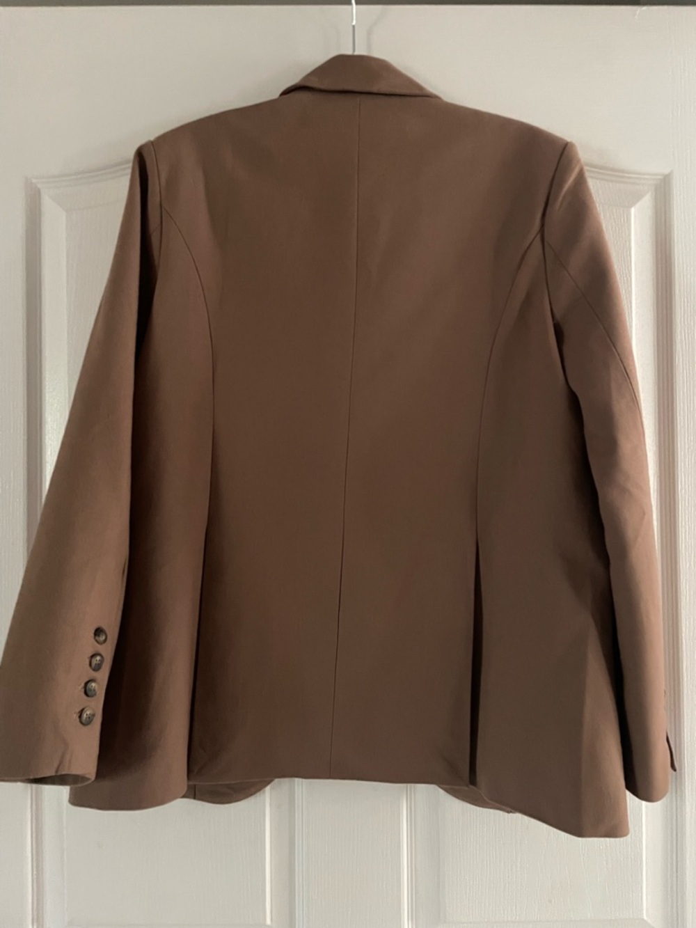 Sovere Free People Double-Breasted Taupe Blazer - Picture 4 of 6